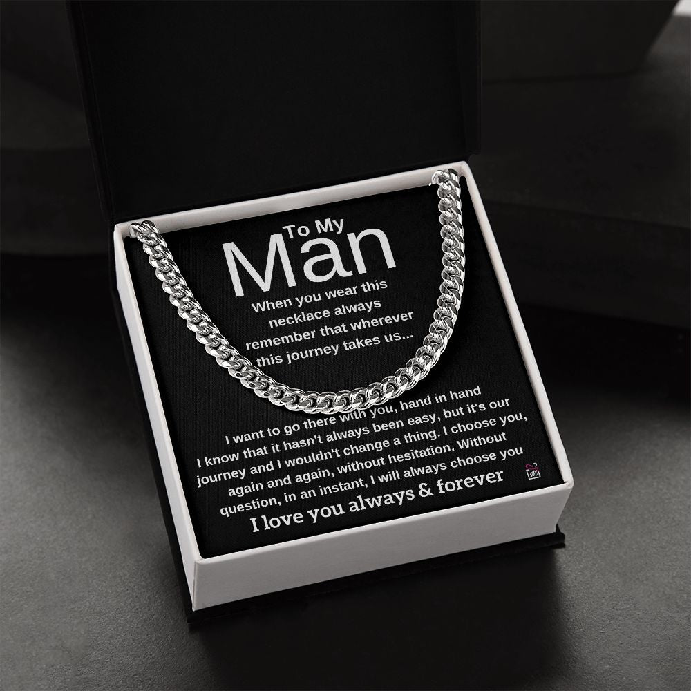 To My Man - I Choose You -  Cuban Chain - PM0151