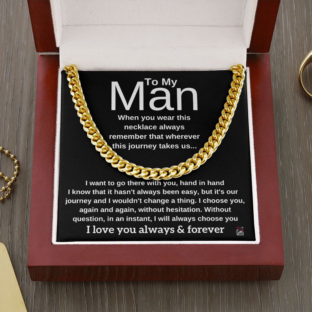 To My Man - I Choose You -  Cuban Chain - PM0151