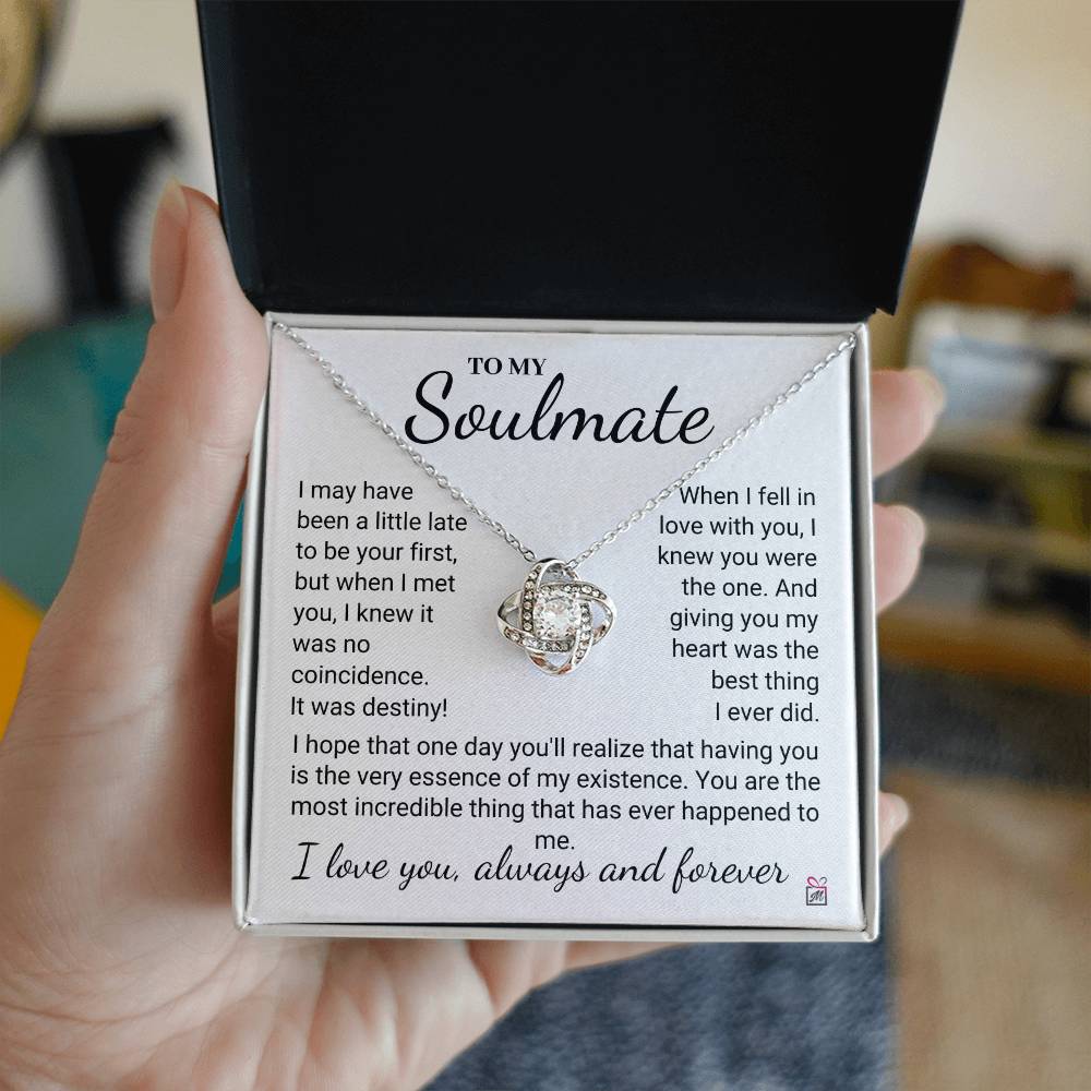 To Soulmate - It Was Destiny - Love Knot Necklace- PM0268