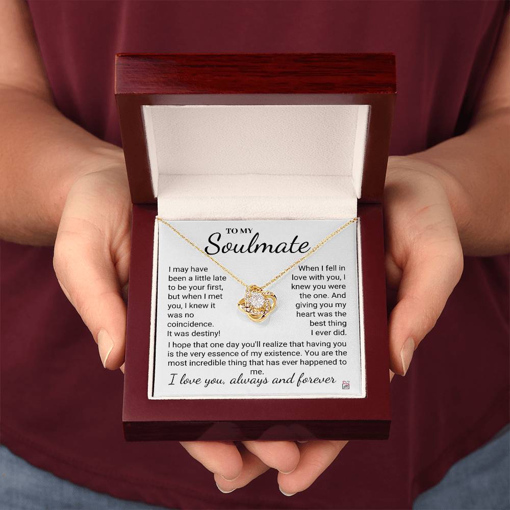 To Soulmate - It Was Destiny - Love Knot Necklace- PM0268