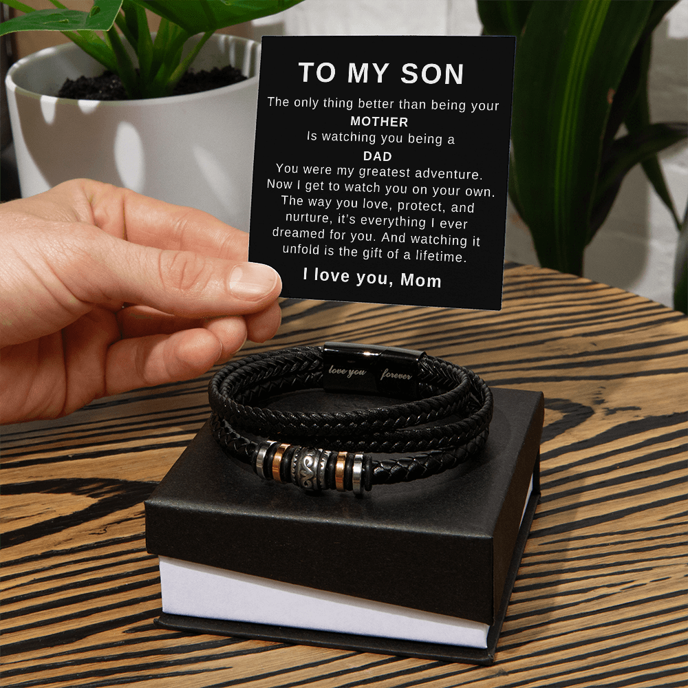 To Mom from Son - The Only Thing Better - Love You Forever Bracelet - PM0312
