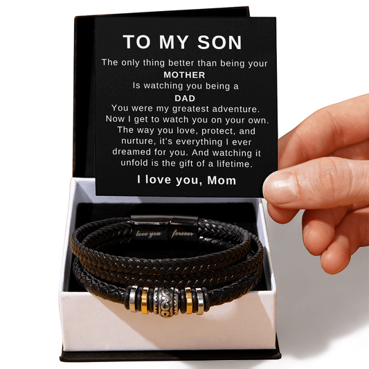 To Mom from Son - The Only Thing Better - Love You Forever Bracelet - PM0312