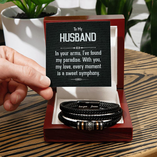 To Husband -In Your Arms - Love you Forever Bracelet-SN001