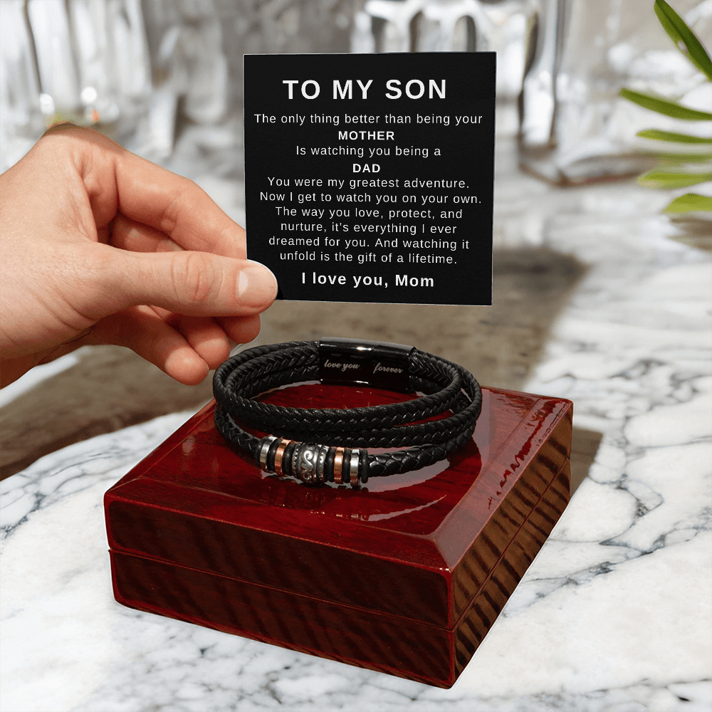 To Mom from Son - The Only Thing Better - Love You Forever Bracelet - PM0312