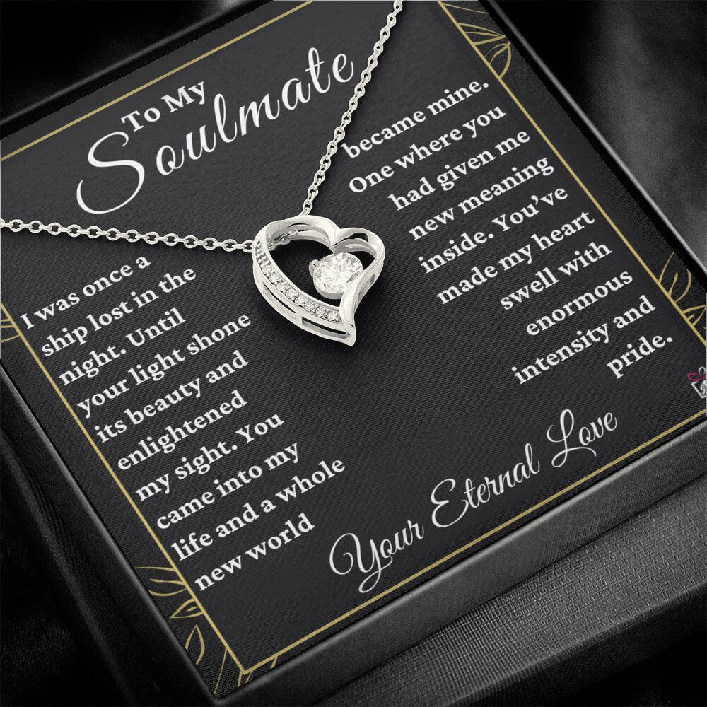 To Soulmate - Had Given Me New Meaning - Love Knot Necklace