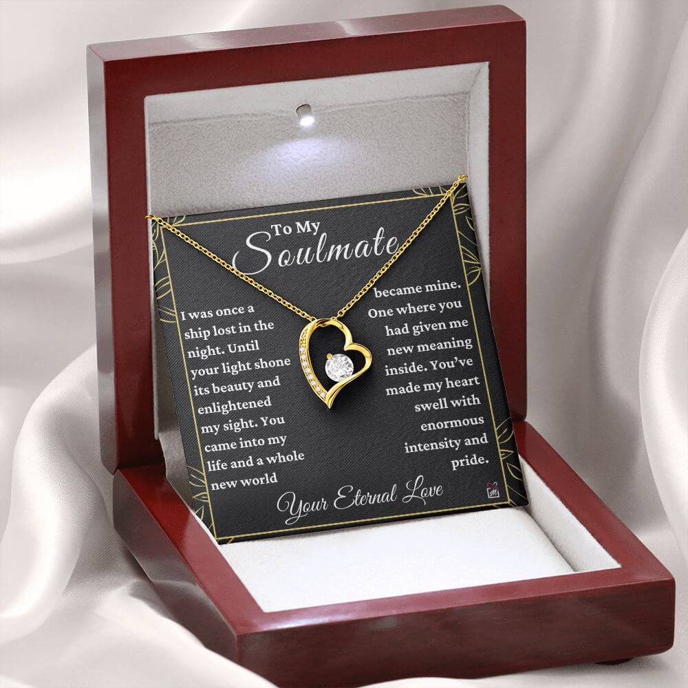 To Soulmate - Had Given Me New Meaning - Love Knot Necklace