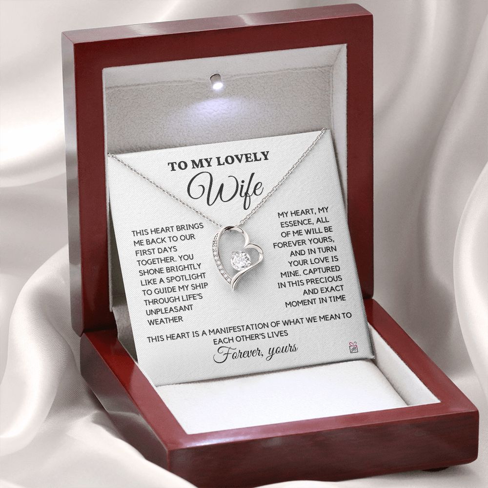 To Wife - Forever Yours - Forever Love Necklace
