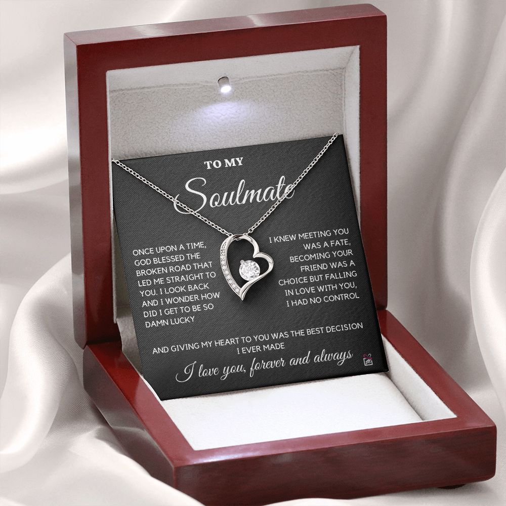 To Soulmate - Once Upon A Time God Blessed - Forever Love Necklace