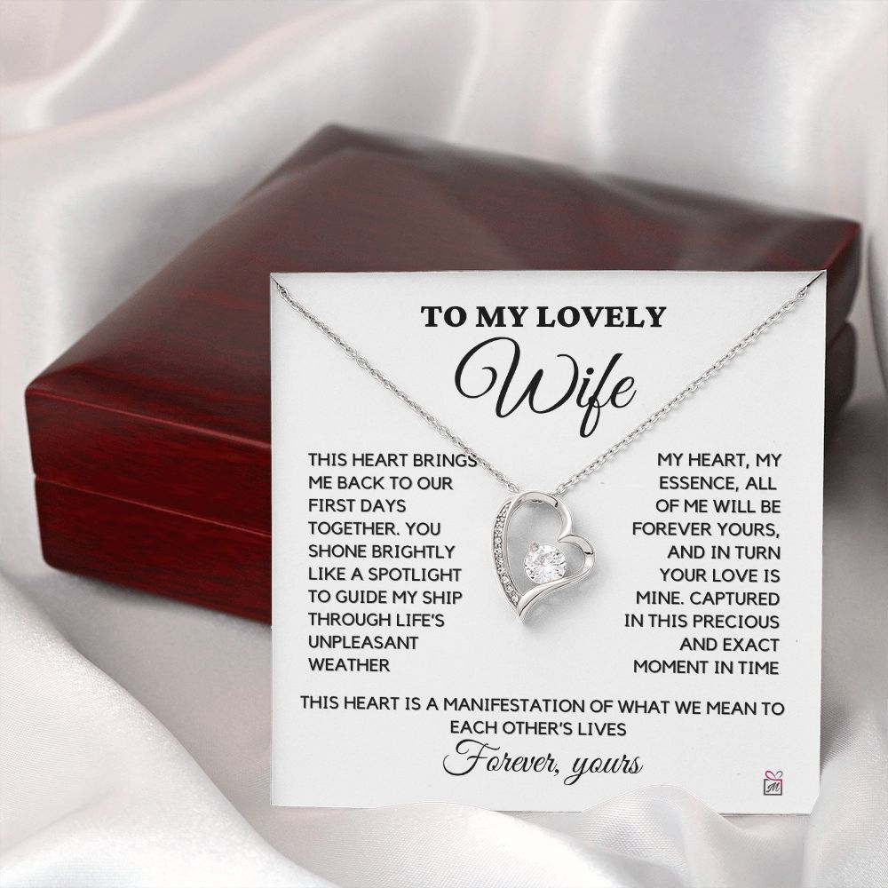 To Wife - Forever Yours - Forever Love Necklace