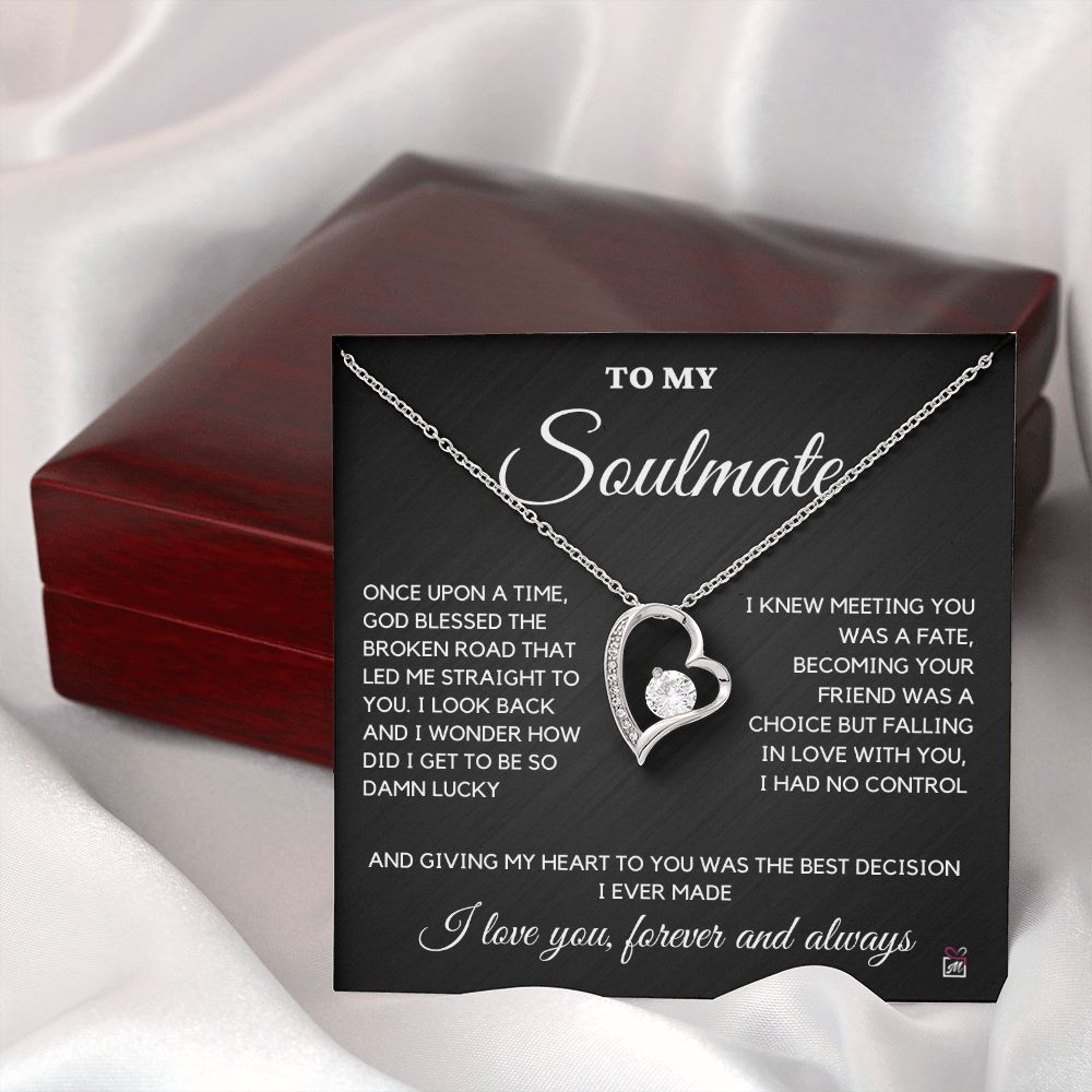 To Soulmate - Once Upon A Time God Blessed - Forever Love Necklace