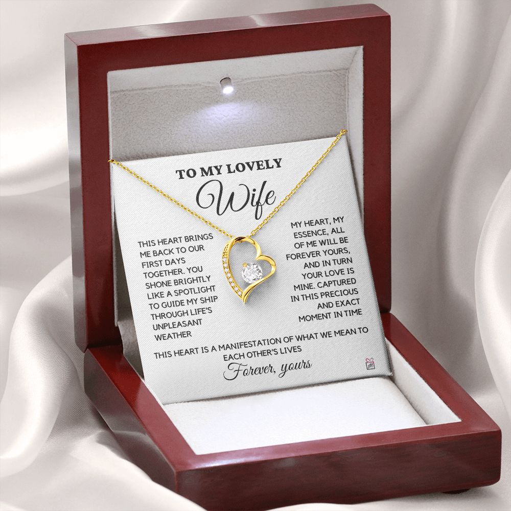 To Wife - Forever Yours - Forever Love Necklace