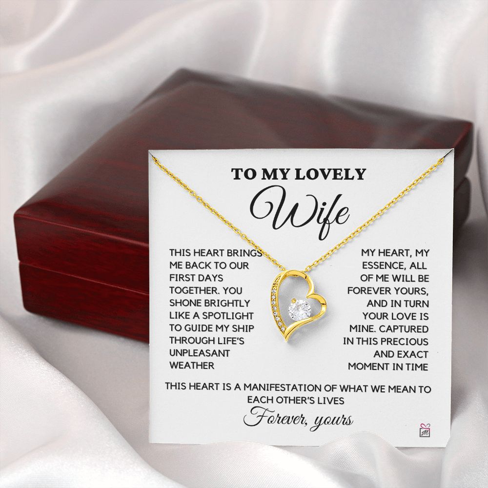 To Wife - Forever Yours - Forever Love Necklace