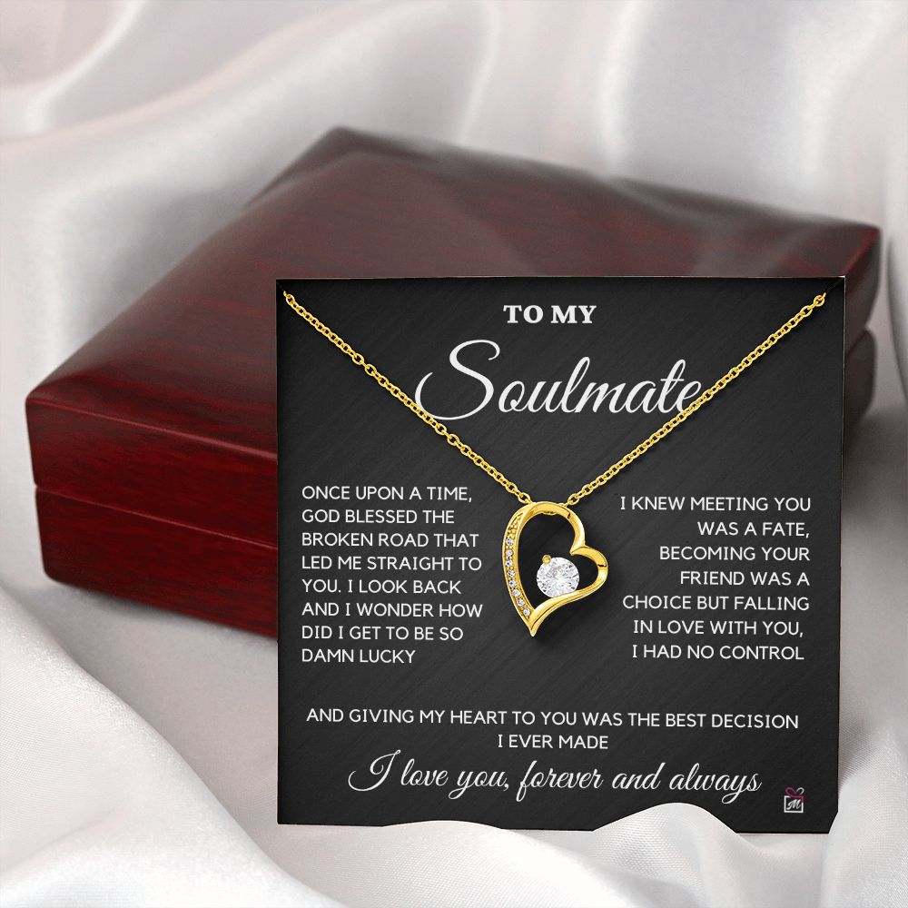 To Soulmate - Once Upon A Time God Blessed - Forever Love Necklace