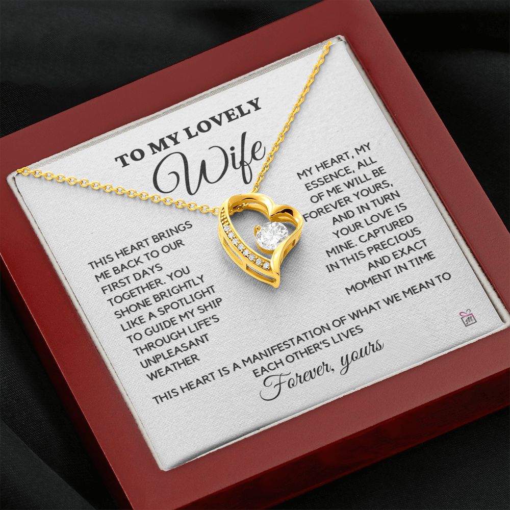 To Wife - Forever Yours - Forever Love Necklace