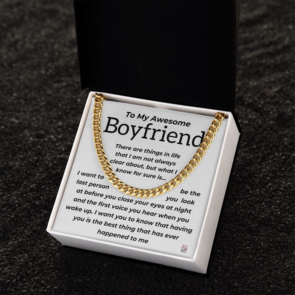 To Boyfriend - The Best Thing - Cuban Chain