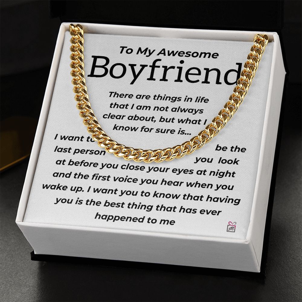 To Boyfriend - The Best Thing - Cuban Chain
