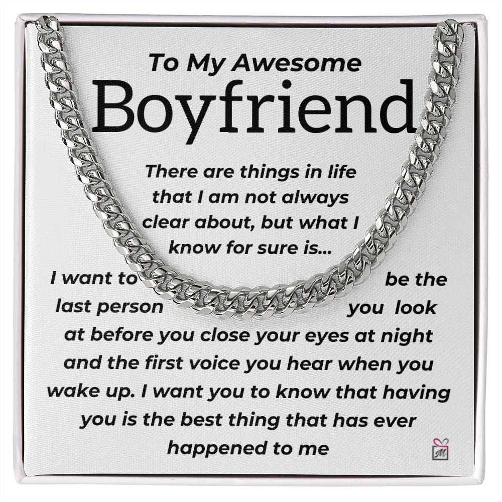 To Boyfriend - The Best Thing - Cuban Chain