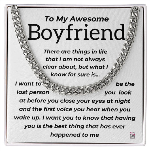 To Boyfriend - The Best Thing - Cuban Chain