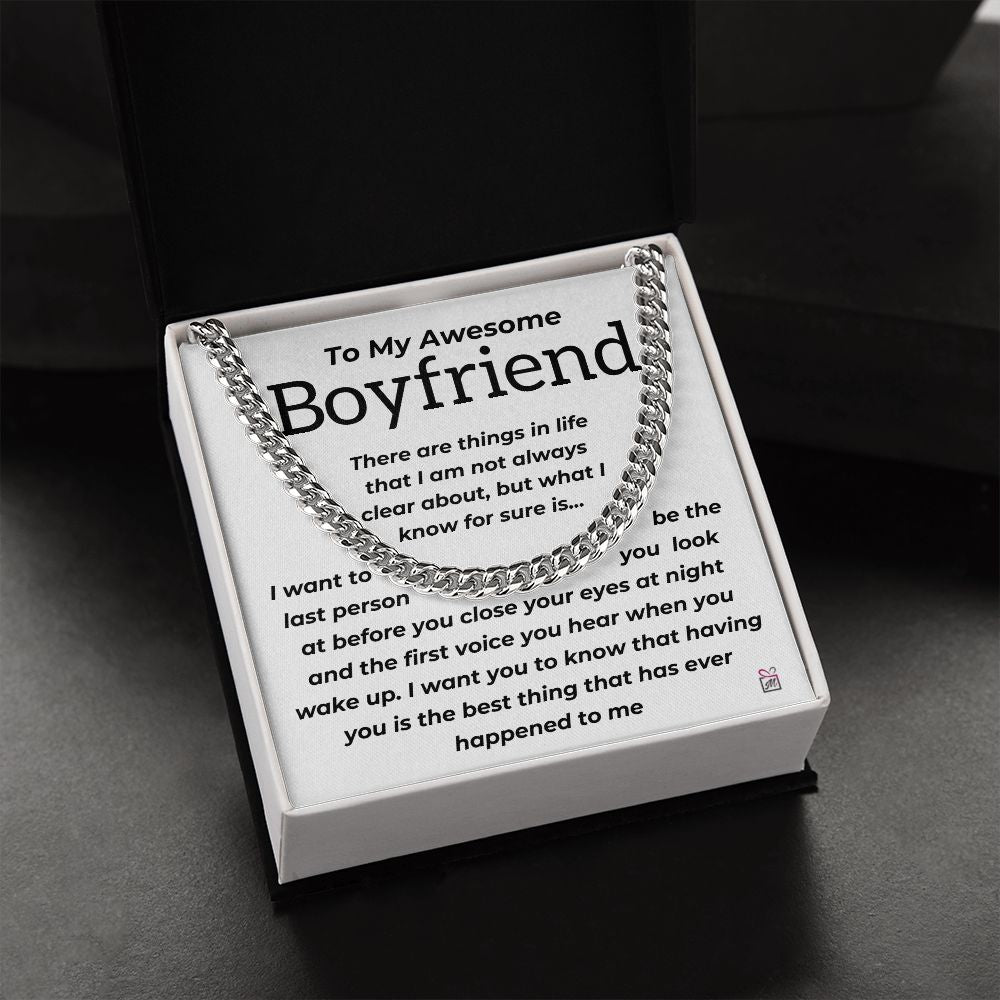 To Boyfriend - The Best Thing - Cuban Chain