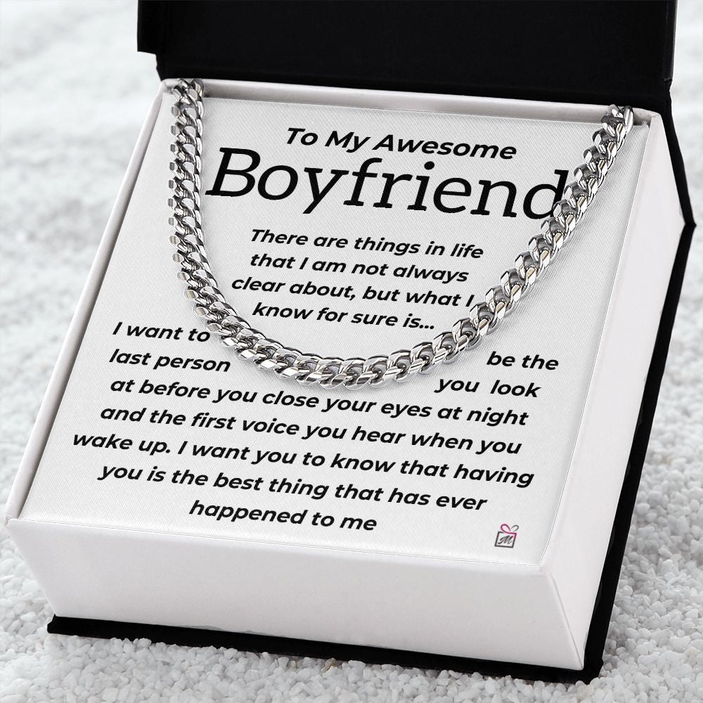 To Boyfriend - The Best Thing - Cuban Chain