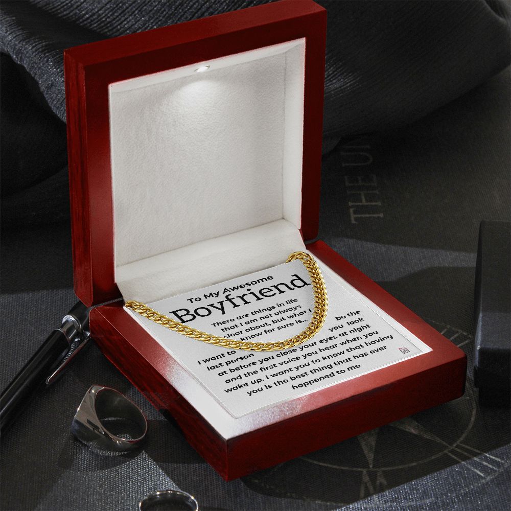 To Boyfriend - The Best Thing - Cuban Chain