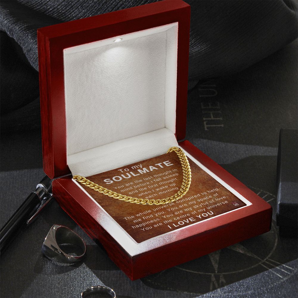 To Soulmate - The Universe Conspired To Find You - Cuban Link Chain