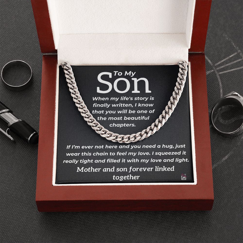 To Son, from Mother - Most Beautiful Chapter - Cuban Link Chain