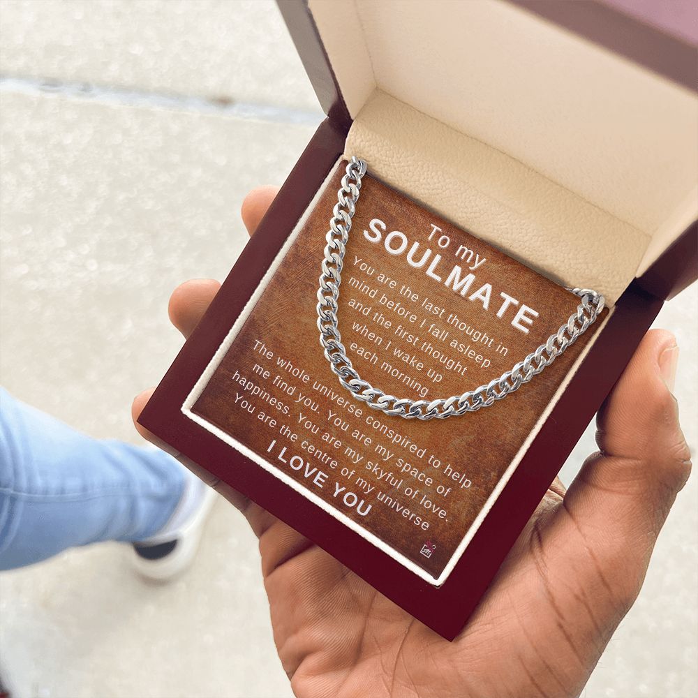 To Soulmate - The Universe Conspired To Find You - Cuban Link Chain