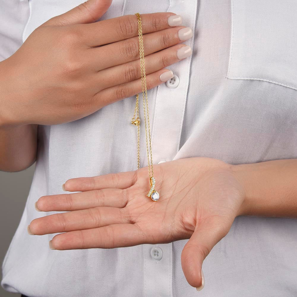 To Mom, from son - For All That You Taught Me To Be - Alluring Beauty Necklace