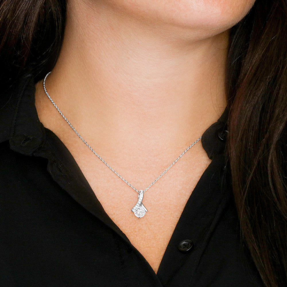 To My Best Friend- My Best Memories are with you -  Ribbon Shaped Pendant