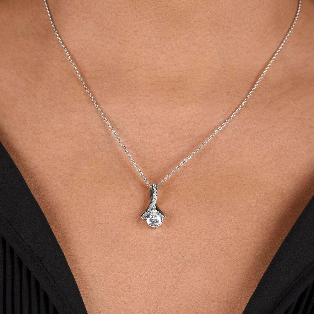 To Wife - We Are A Team - Alluring Beauty necklace
