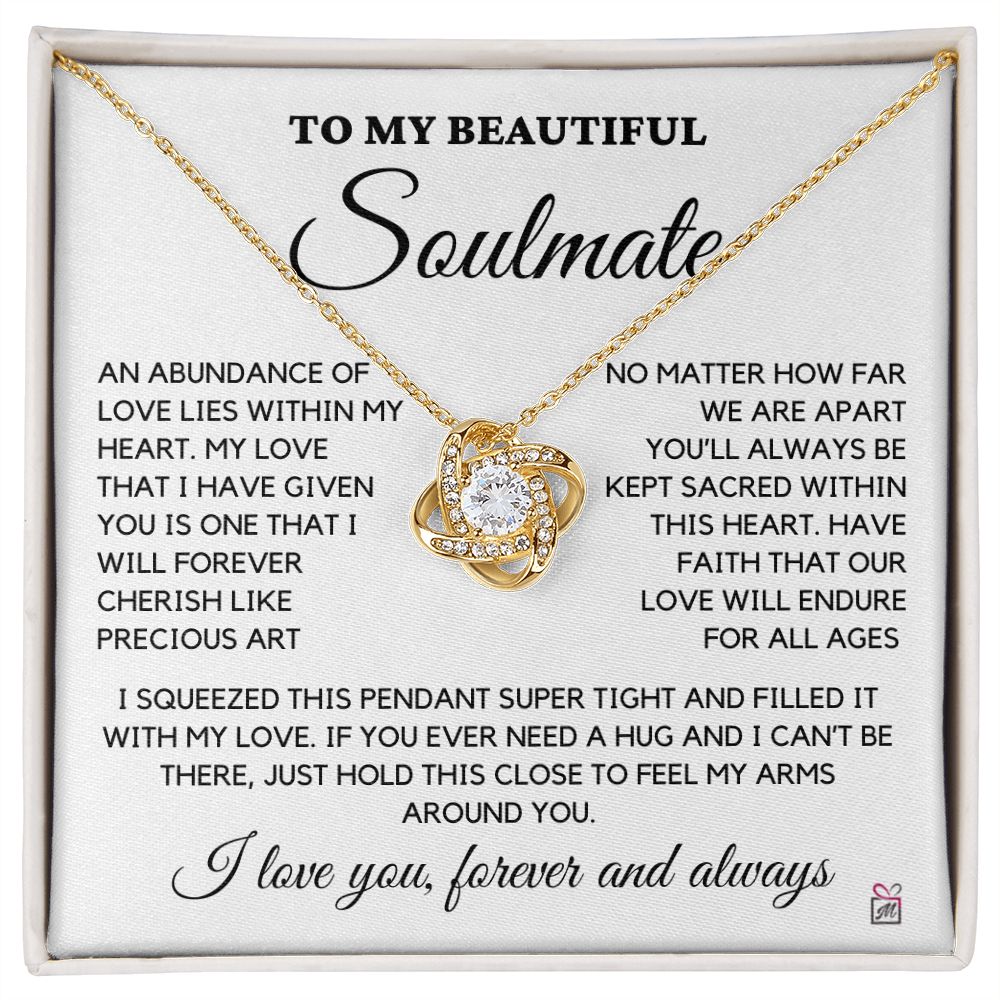To Soulmate - An Abundance Of Love - Love Knot Necklace