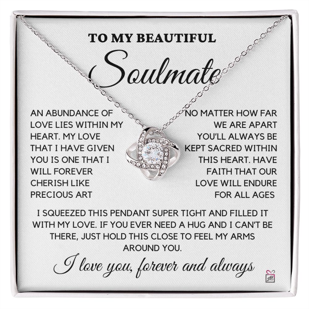 To Soulmate - An Abundance Of Love - Love Knot Necklace