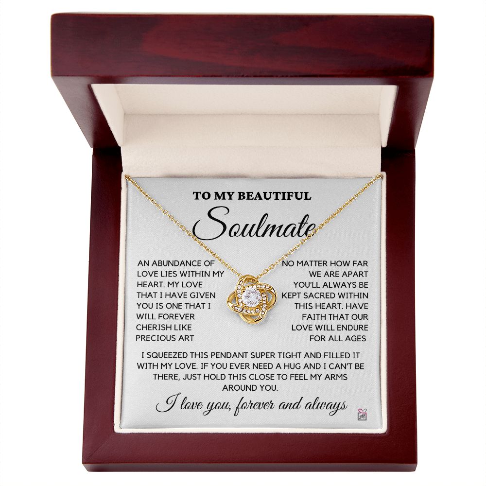 To Soulmate - An Abundance Of Love - Love Knot Necklace