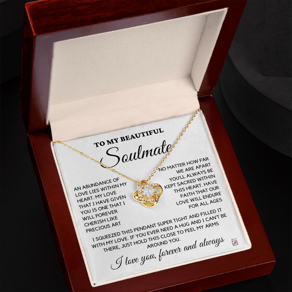To Soulmate - An Abundance Of Love - Love Knot Necklace