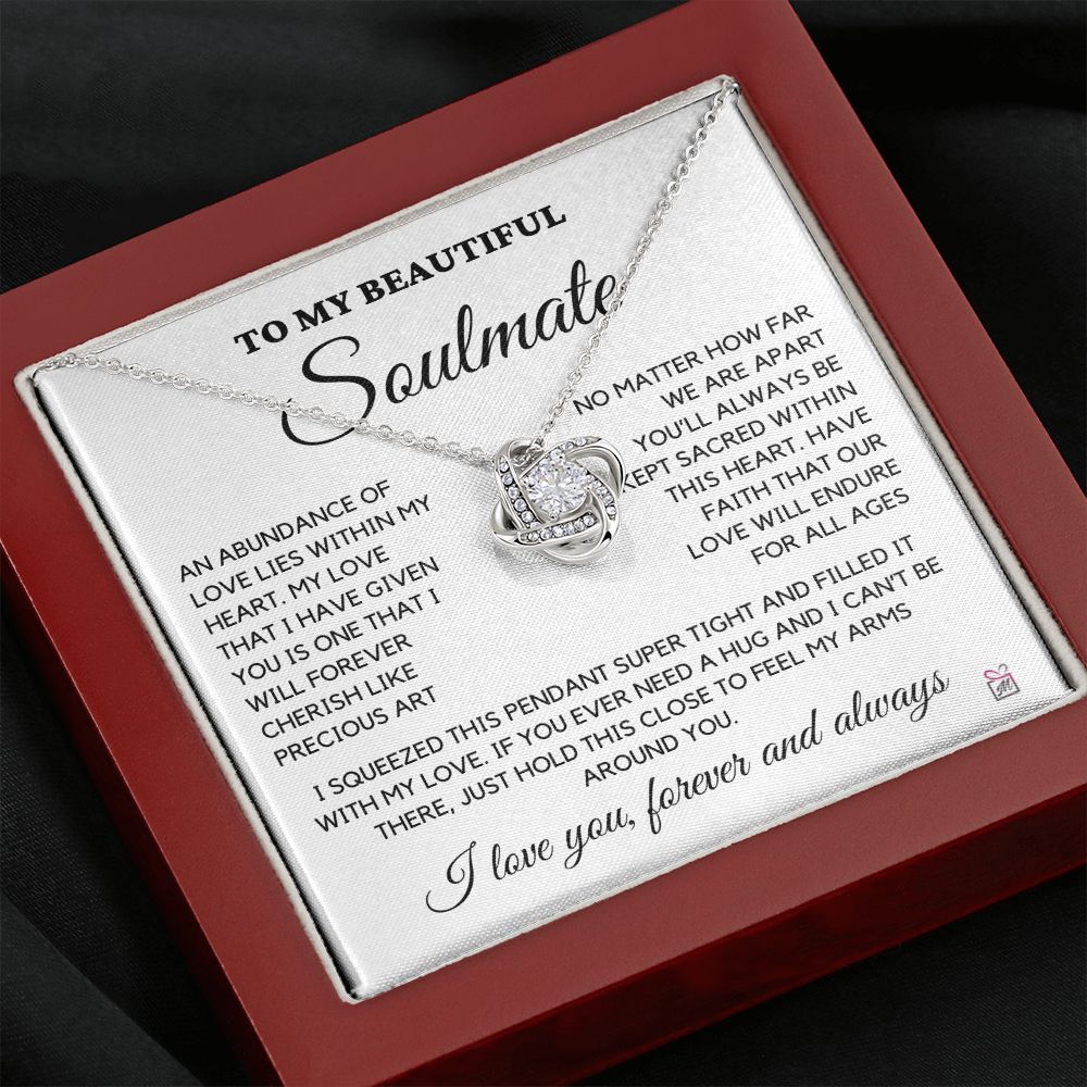 To Soulmate - An Abundance Of Love - Love Knot Necklace