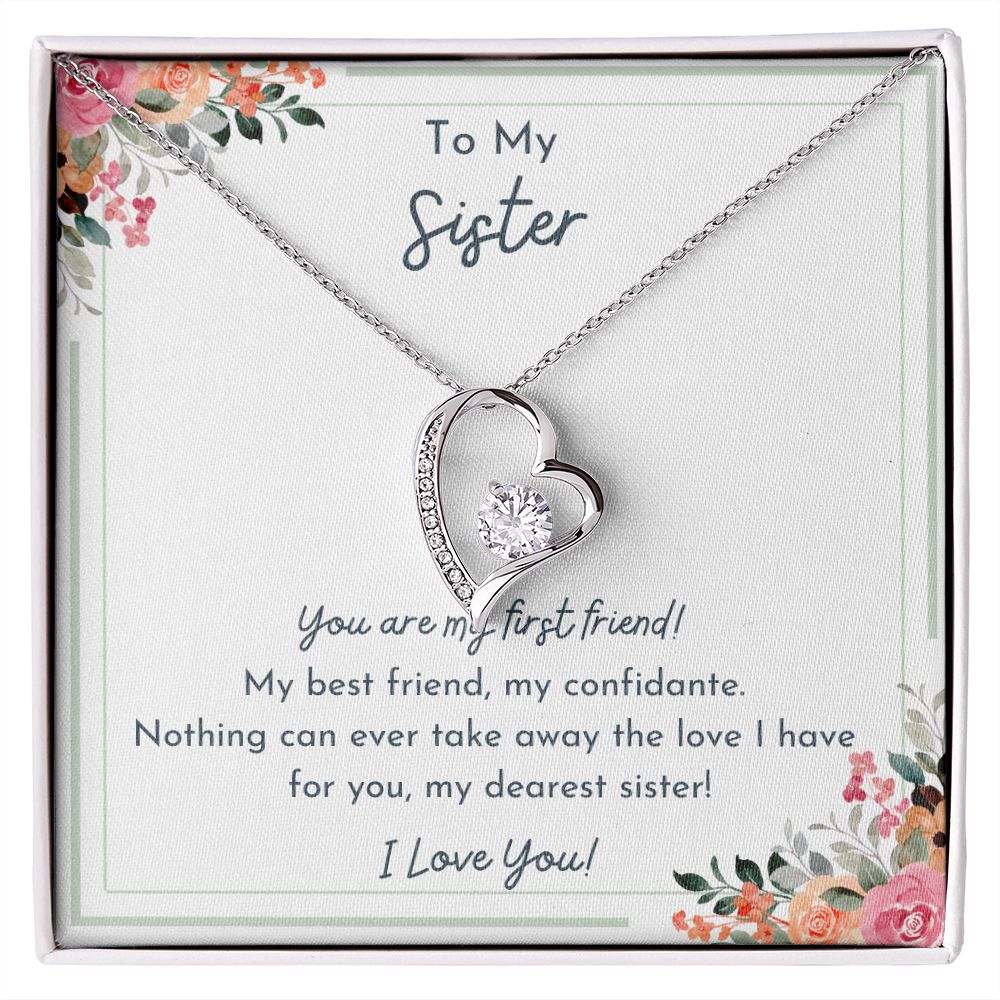 To My Sister- Nothing Can Take Away The Love I Have For You- Love Necklace