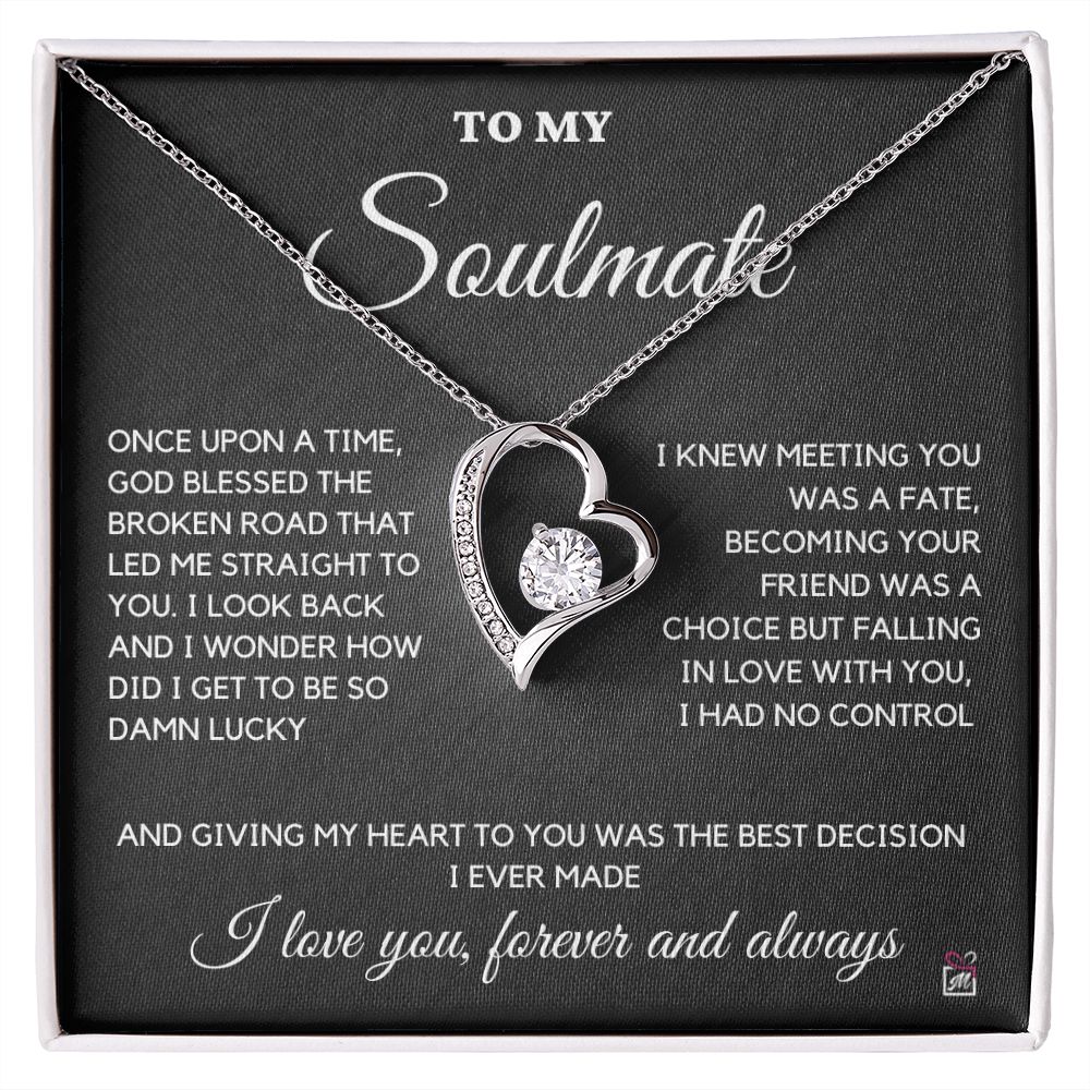 To Soulmate - Once Upon A Time God Blessed - Forever Love Necklace