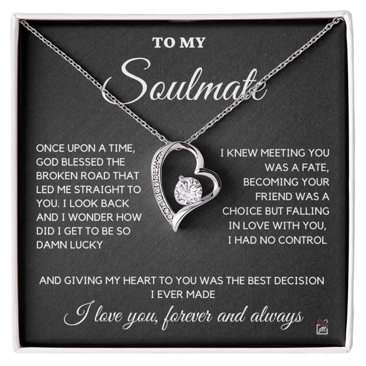 To Soulmate - Once Upon A Time God Blessed - Forever Love Necklace