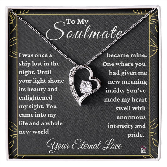 To Soulmate - Had Given Me New Meaning - Love Knot Necklace