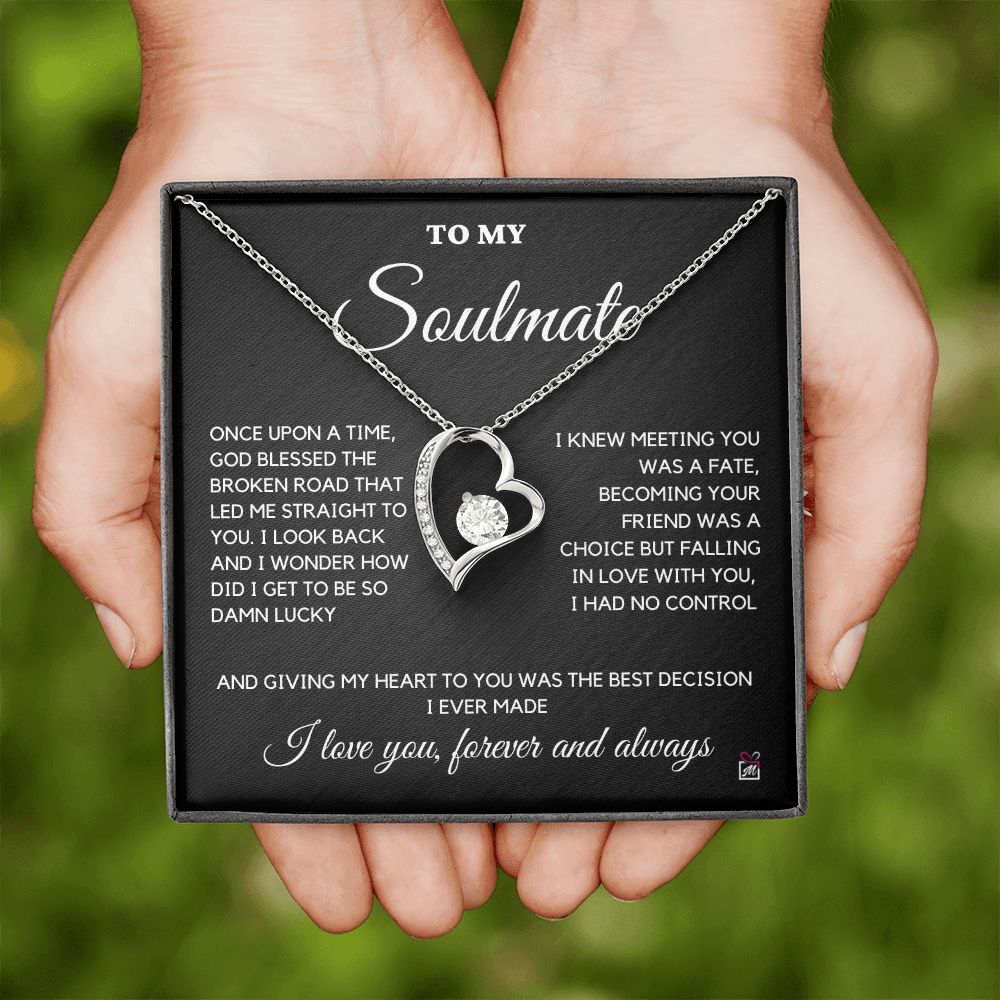To Soulmate - Once Upon A Time God Blessed - Forever Love Necklace