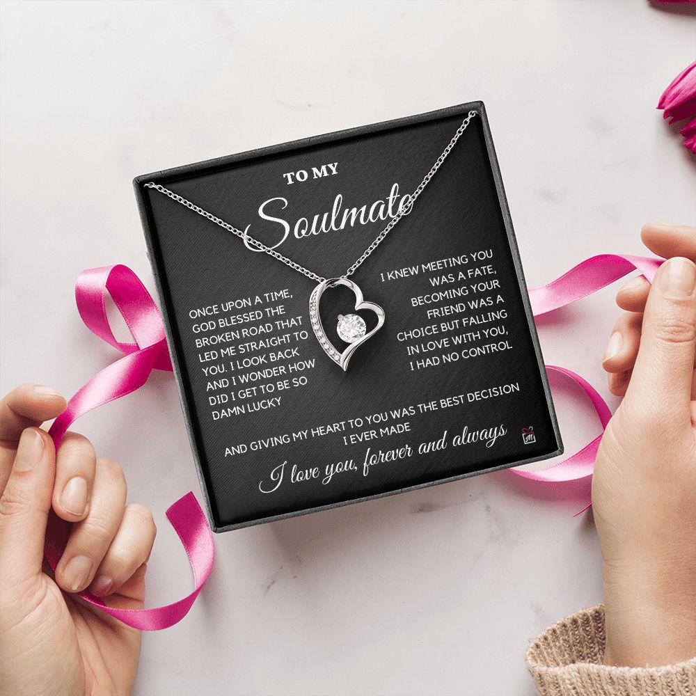 To Soulmate - Once Upon A Time God Blessed - Forever Love Necklace