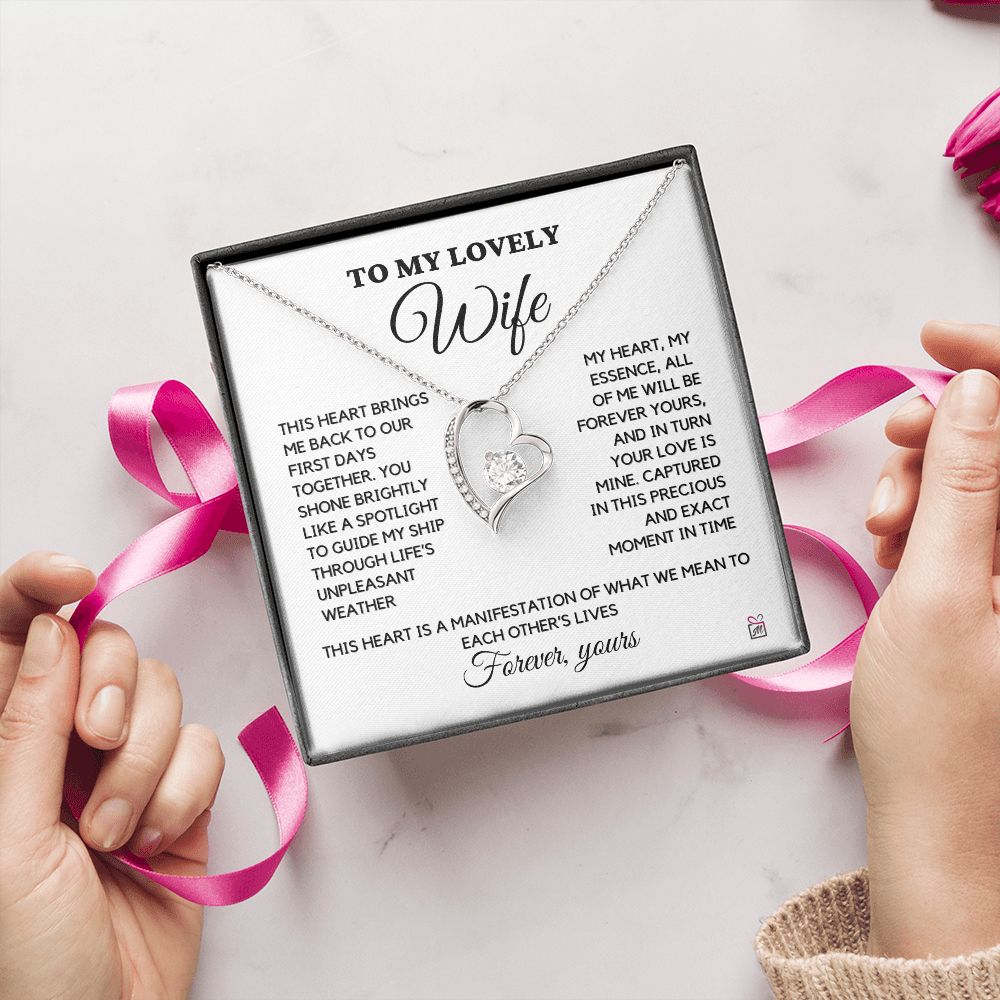 To Wife - Forever Yours - Forever Love Necklace