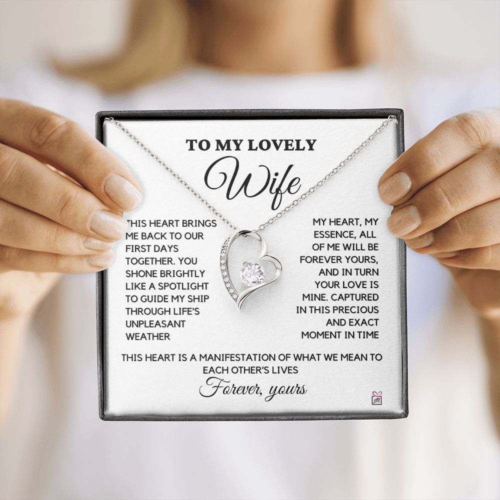 To Wife - Forever Yours - Forever Love Necklace