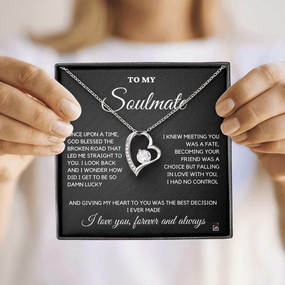 To Soulmate - Once Upon A Time God Blessed - Forever Love Necklace
