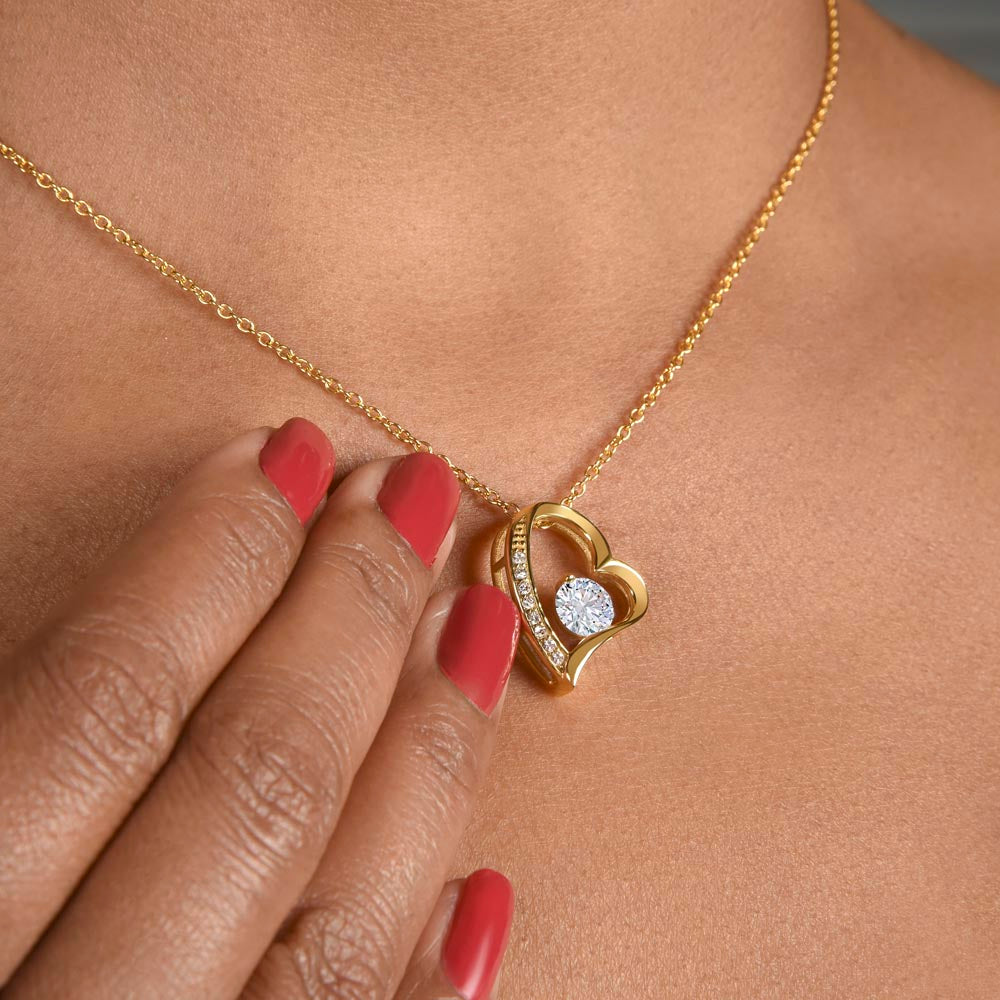 To My Amazing Mom - Gift from Son - I will choose you over and over - Forever Love necklace minimal