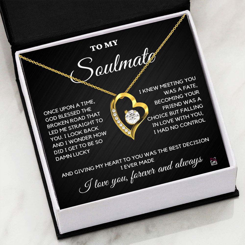 To Soulmate - Once Upon A Time God Blessed - Forever Love Necklace