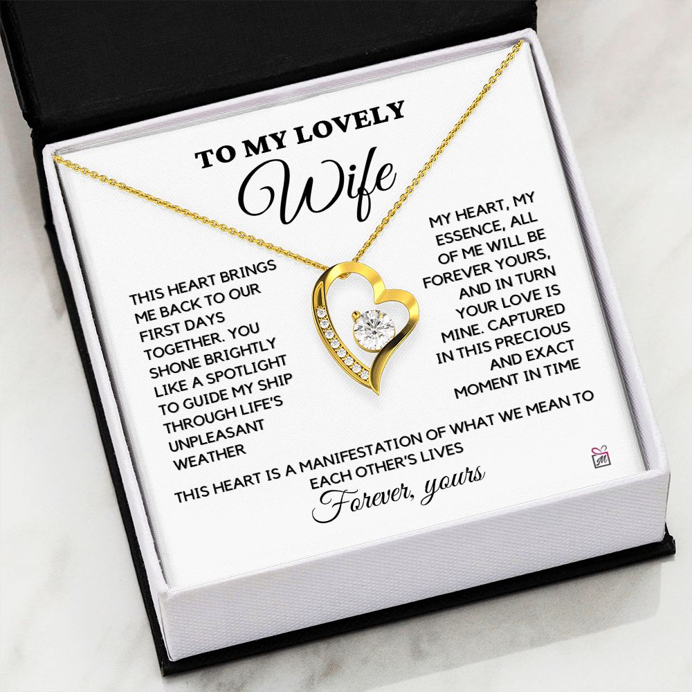 To Wife - Forever Yours - Forever Love Necklace