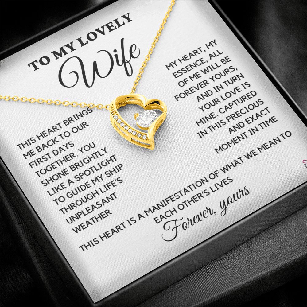 To Wife - Forever Yours - Forever Love Necklace
